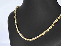 Gouden collier met 107 briljant diamanten - afbeelding 4 van  8