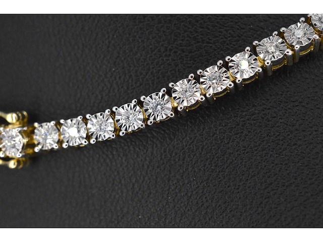 Gouden collier met diamanten 3.50 carat - afbeelding 7 van  10