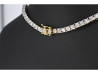 Gouden collier met diamanten 3.50 carat - afbeelding 8 van  10