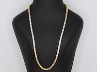 Gouden collier met diamanten 3.50 carat - afbeelding 1 van  10