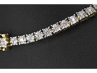 Gouden collier met diamanten 3.50 carat - afbeelding 8 van  10
