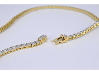 Gouden collier met diamanten 3.50 carat - afbeelding 10 van  10