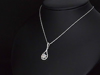 Gouden collier met diamanten - afbeelding 3 van  7