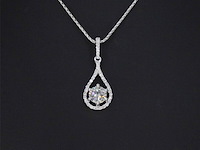 Gouden collier met diamanten - afbeelding 4 van  7
