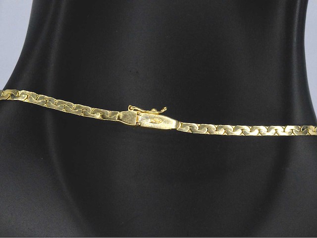 Gouden collier met hoge kwaliteit natuurlijke diamanten - afbeelding 6 van  10