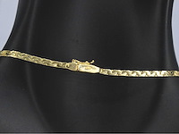 Gouden collier met hoge kwaliteit natuurlijke diamanten - afbeelding 6 van  10