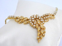 Gouden collier met hoge kwaliteit natuurlijke diamanten - afbeelding 8 van  10