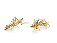 Gouden design oorbellen van anneke schat - afbeelding 8 van  11