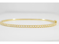 Gouden diamanten armband - afbeelding 1 van  6