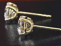 Gouden diamanten oorbellen 2.00 carat - afbeelding 4 van  8