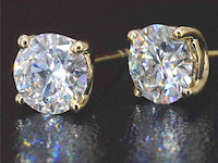 Gouden diamanten oorbellen van 2.00 carat - afbeelding 5 van  7