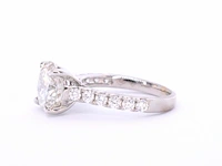 Gouden diamanten solitair ring met een grote diamant van 3.00 carat - afbeelding 6 van  8