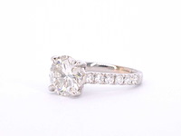 Gouden diamanten solitair ring met een grote diamant van 5.00 carat - afbeelding 3 van  3