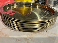 "gouden" dienblad ø 38 cm (11x) - afbeelding 2 van  2