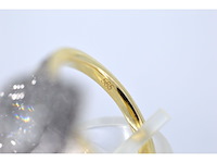 Gouden druppelvormige entourage ring met diamanten - afbeelding 6 van  6