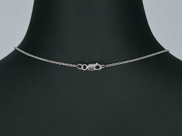 Gouden druppelvormige hanger en collier vol met diamanten - afbeelding 5 van  9