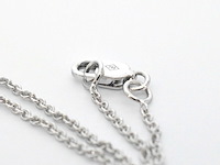 Gouden druppelvormige hanger en collier vol met diamanten - afbeelding 8 van  9