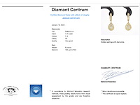 Gouden druppelvormige oorhangers met briljant geslepen diamanten - afbeelding 3 van  10