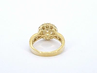 Gouden entourage ring briljant 2.00 ct - afbeelding 7 van  9
