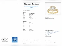 Gouden entourage ring briljant 2.00 ct - afbeelding 9 van  9