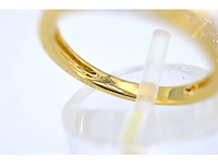 Gouden entourage ring met briljant geslepen diamanten van 1.00 carat - afbeelding 6 van  7
