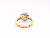 Gouden entourage ring met diamanten - afbeelding 9 van  11