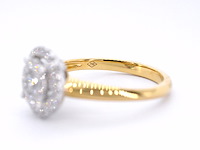 Gouden entourage ring met diamanten - afbeelding 11 van  11