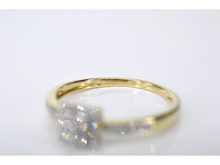 Gouden entourage ring met diamanten - afbeelding 5 van  7