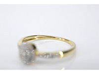 Gouden entourage ring met diamanten - afbeelding 5 van  7