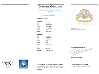 Gouden entourage ring met een 2.00 carat briljant geslepen middensteen - afbeelding 3 van  9