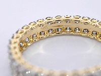 Gouden eternity ring met diamanten - afbeelding 8 van  9