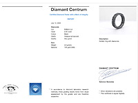 Gouden eternity ring met zwarte diamanten - zwart rhodium - afbeelding 7 van  7