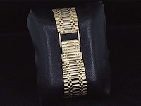 Gouden geneve dames horloge - afbeelding 4 van  5