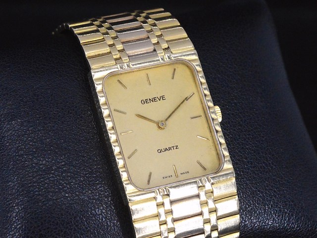 Gouden geneve dames horloge - afbeelding 1 van  5