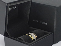 Gouden george jensen fusion 3pcs ring met diamanten - afbeelding 8 van  10