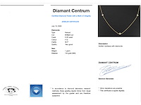 Gouden halscollier met natuurlijke diamanten - afbeelding 3 van  8