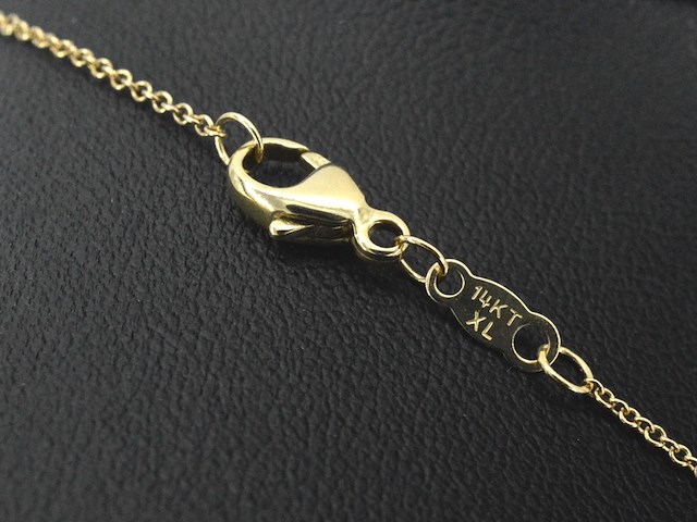 Gouden halscollier met natuurlijke diamanten - afbeelding 6 van  9