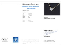 Gouden halsketting briljant 1.00 carat - afbeelding 3 van  7