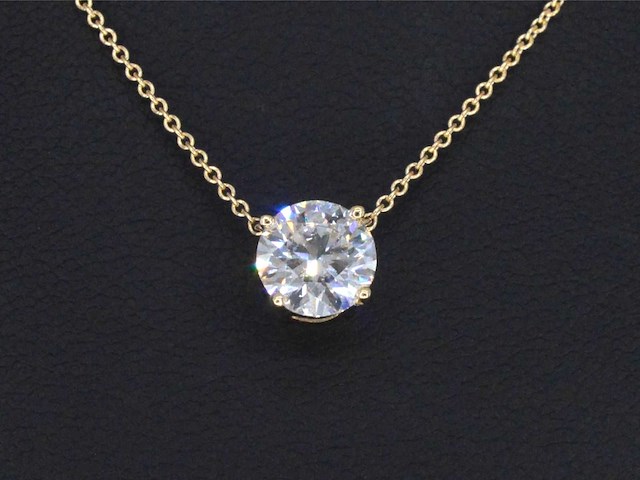 Gouden halsketting briljant 1.00 carat - afbeelding 5 van  7