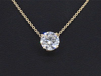 Gouden halsketting briljant 1.00 carat - afbeelding 5 van  7