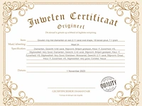 Gouden halsketting met diamanten 'chai' - afbeelding 3 van  6