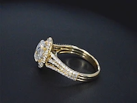 Gouden halsketting met diamanten 'chai' - afbeelding 5 van  6
