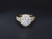 Gouden halsketting met diamanten 'chai' - afbeelding 6 van  6