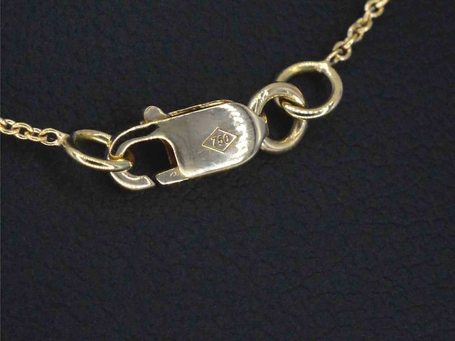 Gouden halsketting met een briljant geslepen diamant van 0.50 carat - afbeelding 8 van  8