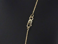Gouden halsketting met een briljant geslepen diamant van 0.50 carat - afbeelding 5 van  9