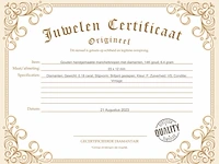 Gouden handgemaakte manchetknopen met diamanten - afbeelding 3 van  5