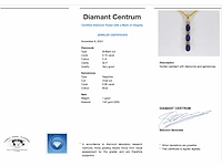 Gouden hanger diamant saffier - afbeelding 3 van  6