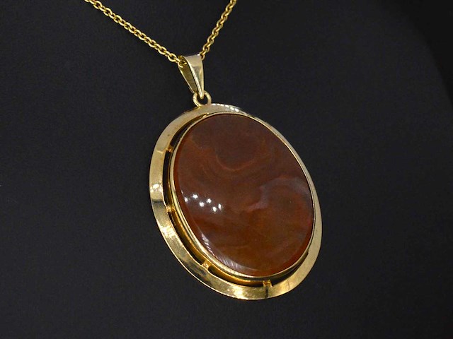 Gouden hanger edelsteen - afbeelding 1 van  5