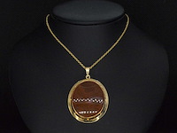 Gouden hanger edelsteen - afbeelding 2 van  5