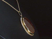 Gouden hanger edelsteen - afbeelding 5 van  5